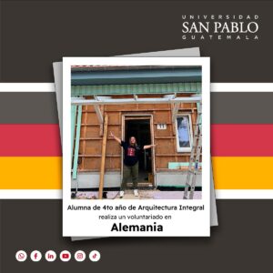 Jennifer Mazariegos, estudiante de 4to año de Licenciatura en Arquitectura Integr